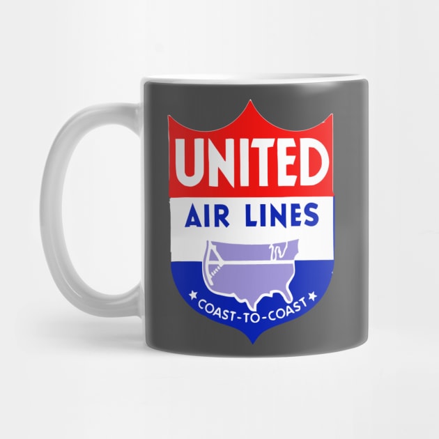 Retro United Airlines by Music City Collectibles